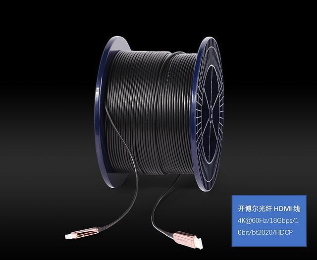 开博尔伯尔光纤HDMI线顺利通过JVC 4K UHD投影机传输距离测试