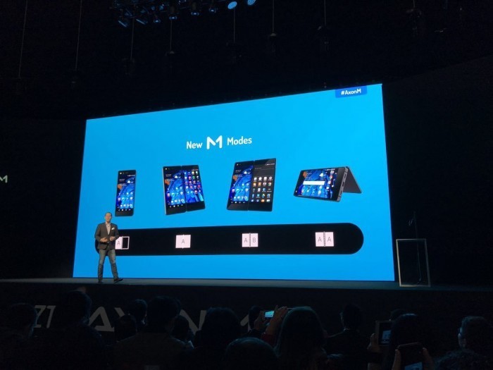 中兴发布折叠智能手机AXON M 放话智能手机行业将产生剧变