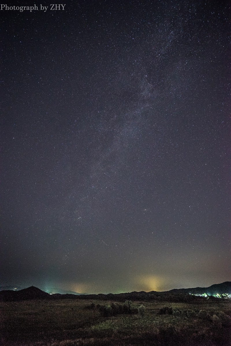 北京密云水库星空