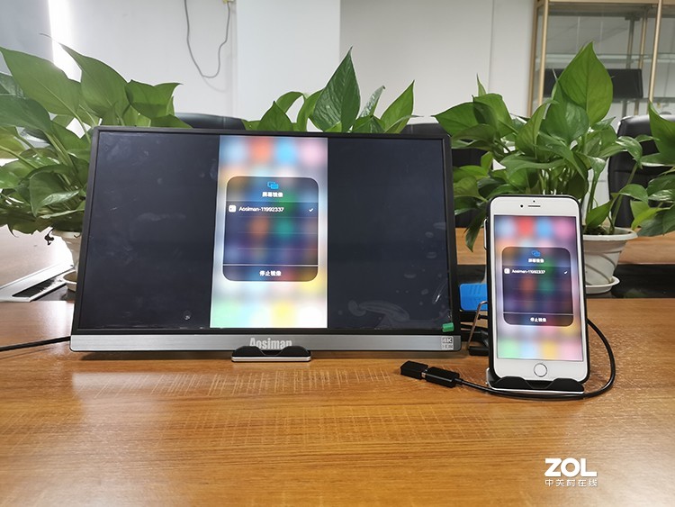苹果6plus配个无线同屏显示器，简直太香了！