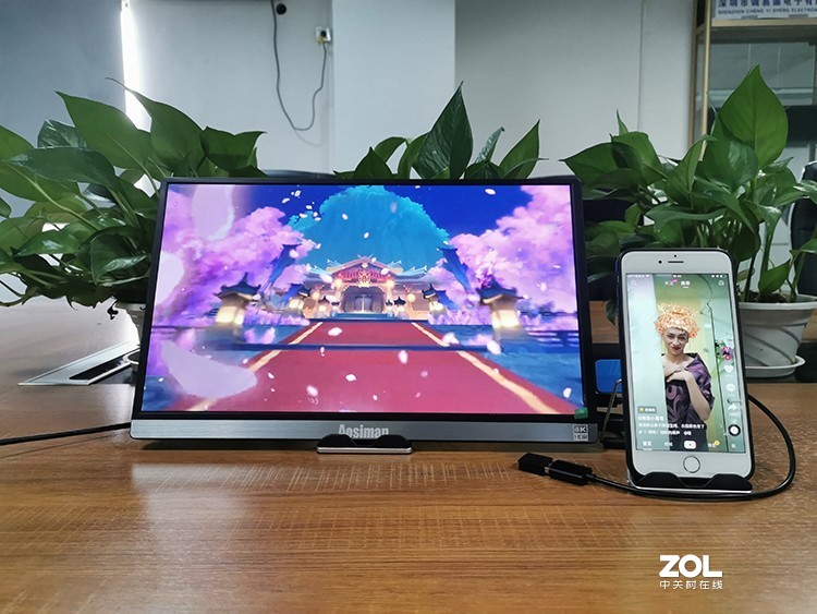 苹果6plus配个无线同屏显示器，简直太香了！