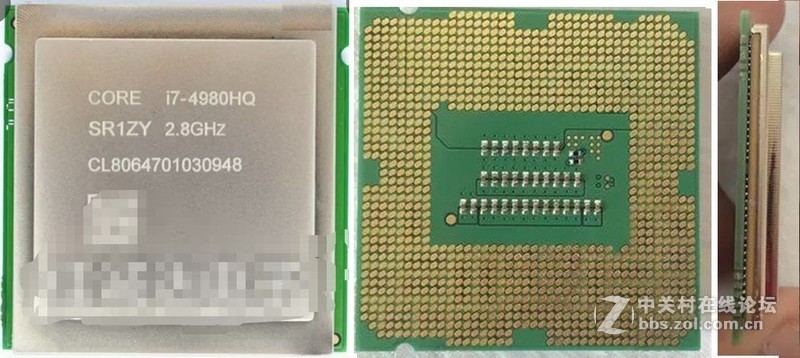 1364针移动处理器 I7-4980HQ 上1150平台，太过逆天的夹心三明治！