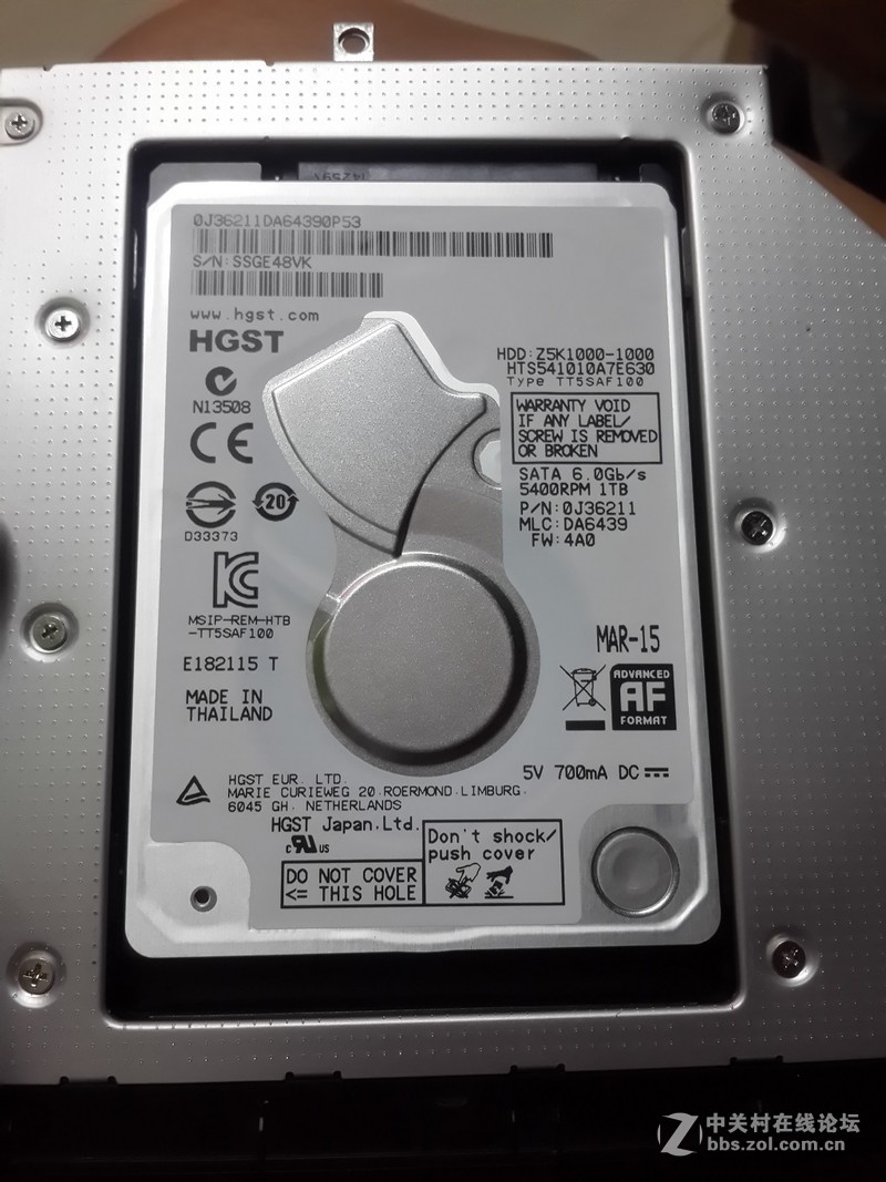 日立HTS541010A7E630硬盤問題