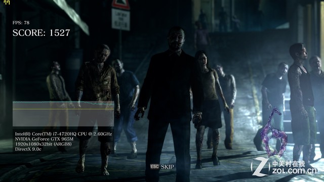 神舟战神Z7M的游戏测试：《生化危机6》