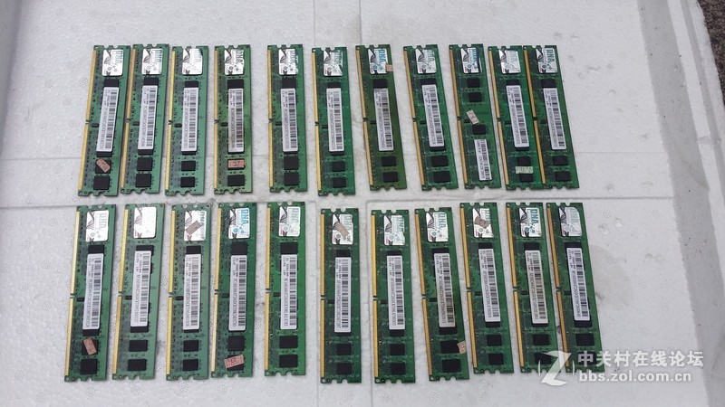 清一色拆机 20多条金邦DDR2代2G-800内存条