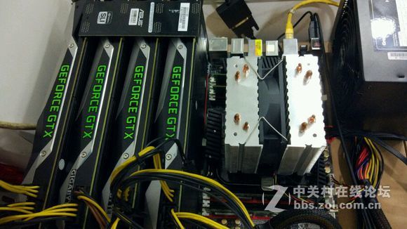 租了二块GTX1080TI 加上自已二块组了4路SLI