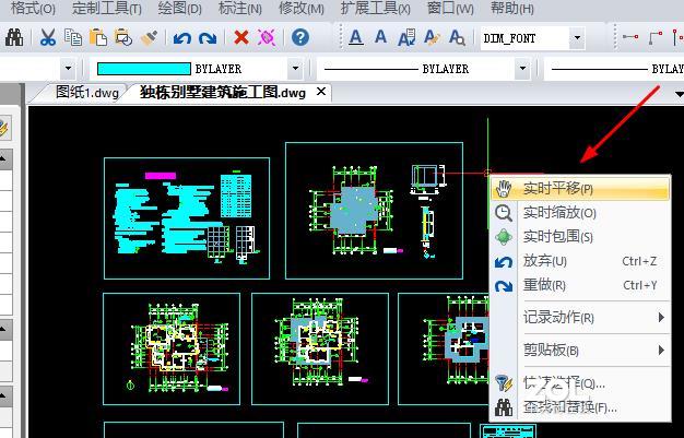 CAD制图中执行手动平移视图命令有哪些？