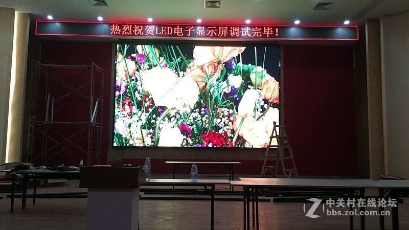 祝贺西亚视讯学校礼堂、体育馆、教学楼LED户内外全彩显示屏安装调试成功