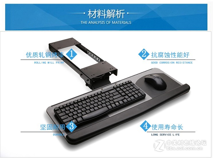 电脑族的福音, 人体工学键盘架