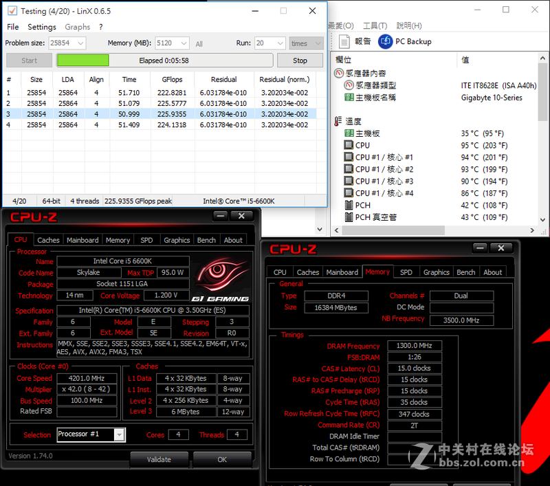 Intel Core i5-6600K搭载GIGABYTE Z170X-Gaming3超频解析