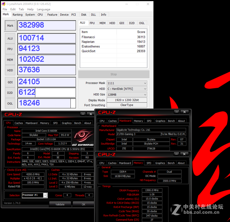 Intel Core i5-6600K搭载GIGABYTE Z170X-Gaming3超频解析