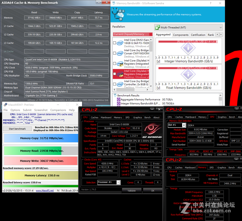 Intel Core i5-6600K搭载GIGABYTE Z170X-Gaming3超频解析