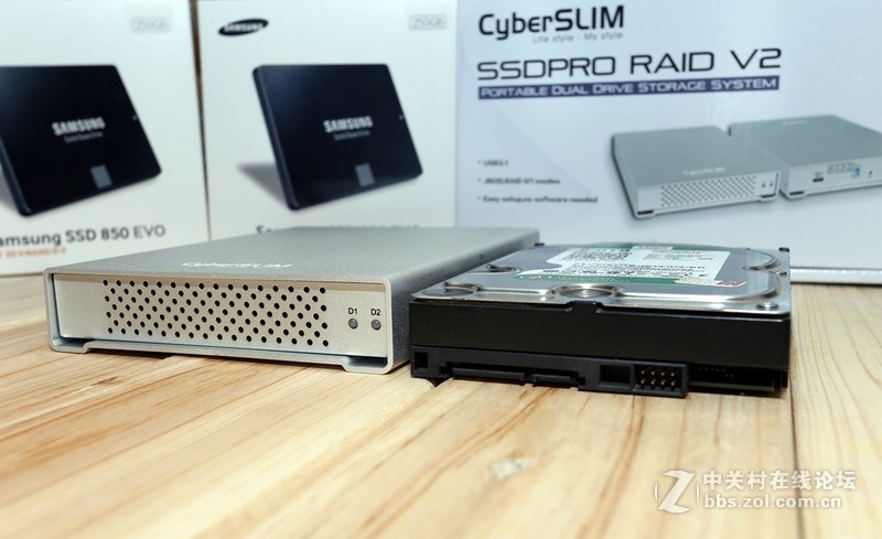 速度与安全结合，入手cyberslim SSDPRO RAID V2 2.5寸双盘位硬盘盒 USB3.1带磁盘阵列