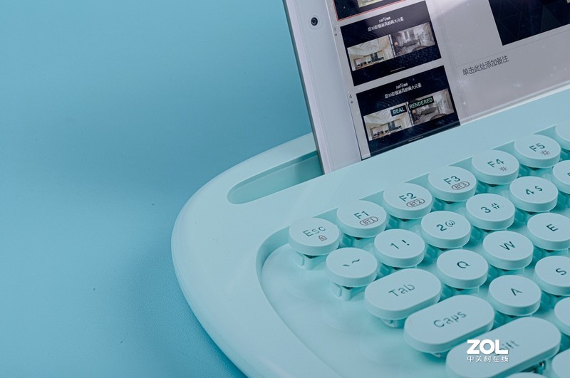 要想办公常清新，你需要一点绿，富德卡洛琳娜薄荷绿双模键盘