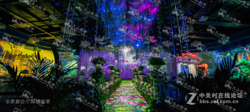 3D全息婚礼宴会厅如何玩才更有创意？火山数字有妙招