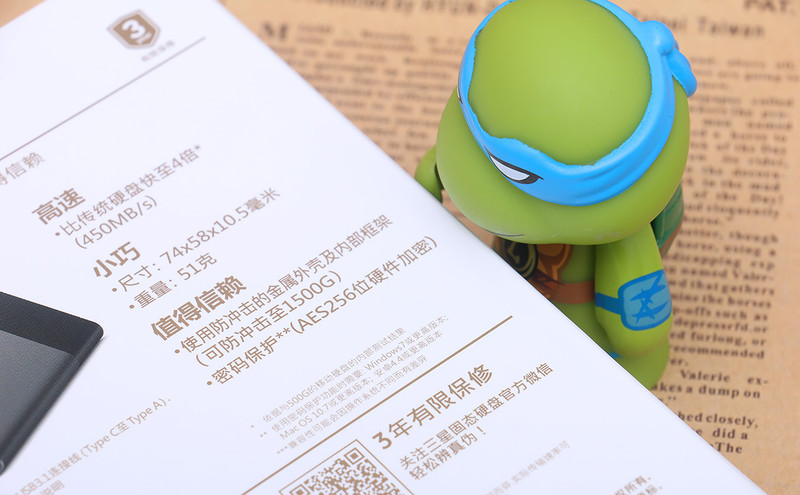 ＃T3试用挑战赛战队3＃星空体育平台 T3 移动固态硬盘与忍者神龟一起保卫地球！