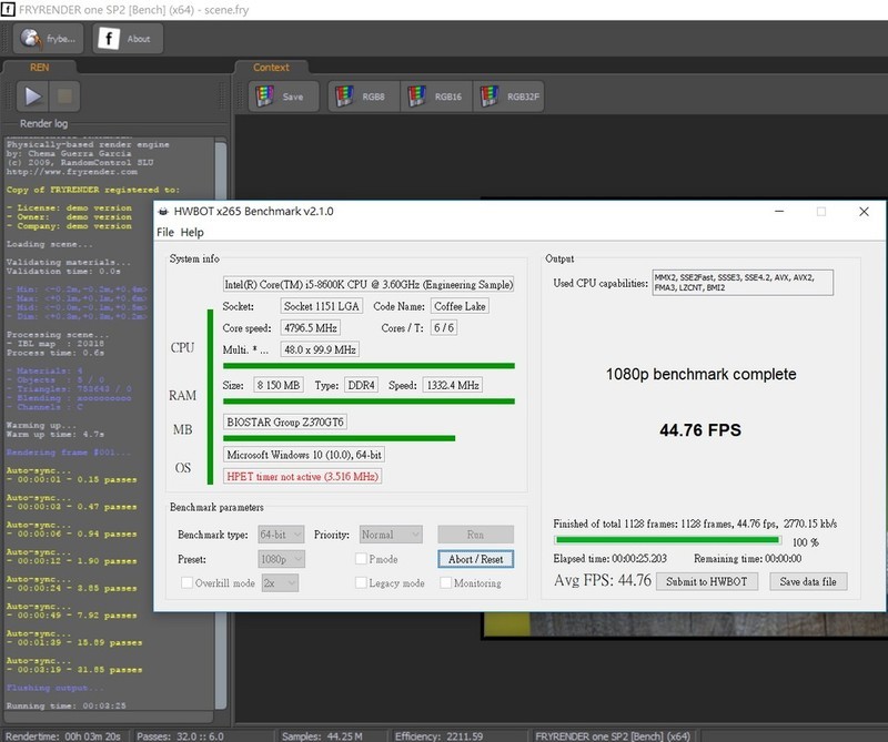 BIOSTAR RACING Z370GT6搭载i5-8600K效能解析