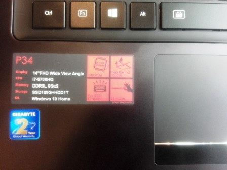 技嘉P34W开箱