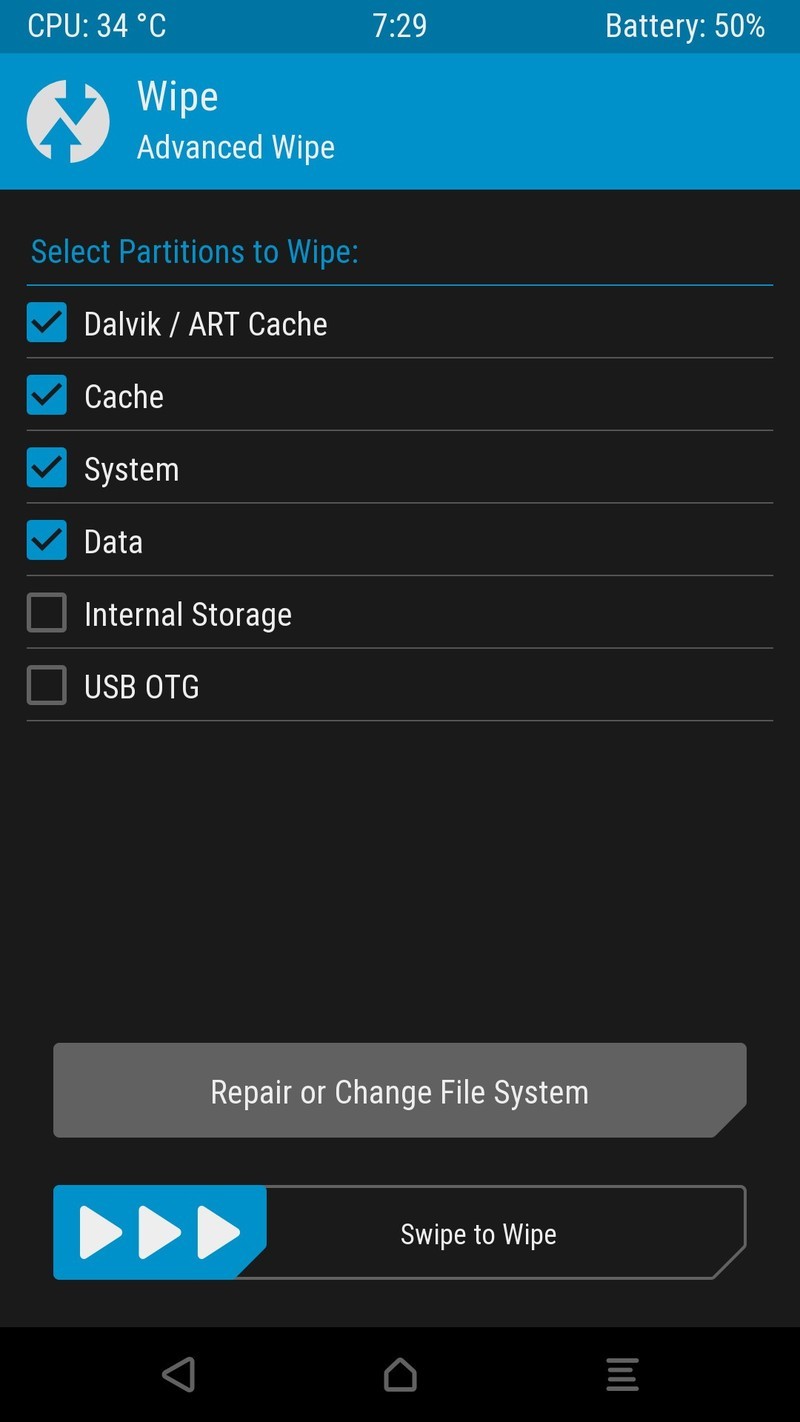 关于TWRP的双清、三清、四清、五清、六清!