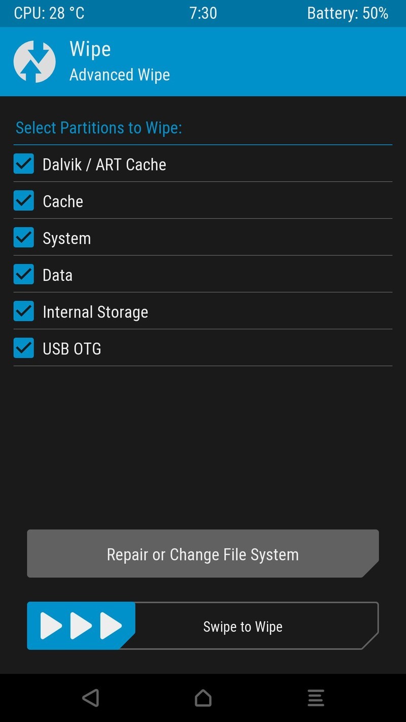 关于TWRP的双清、三清、四清、五清、六清!