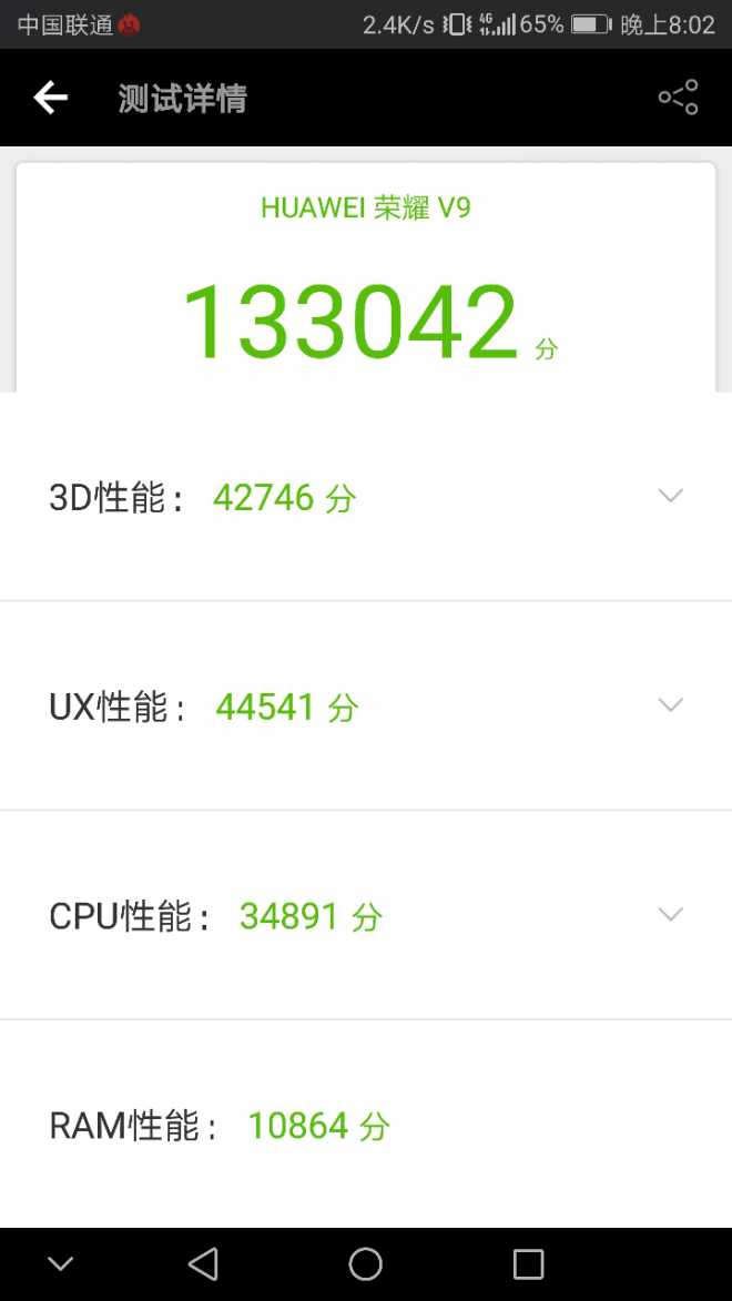 我的v9安兔兔跑分算正常吗