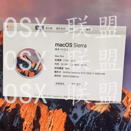 全系列帕斯卡 支持黑频果 Mac OSX