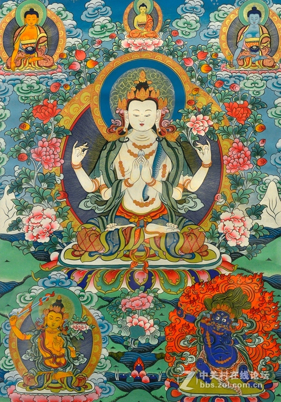 般若之光-拉卜楞唐卡（旭中冰雪）