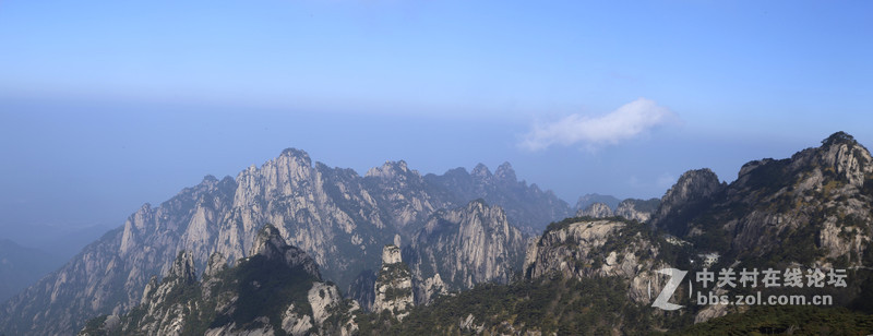 上黄山时缆车上拍到猴子观月新景。