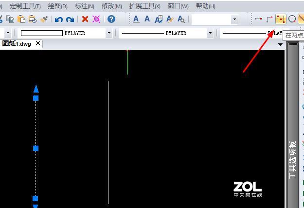 CAD制图中两点之间的中点怎么捕捉？