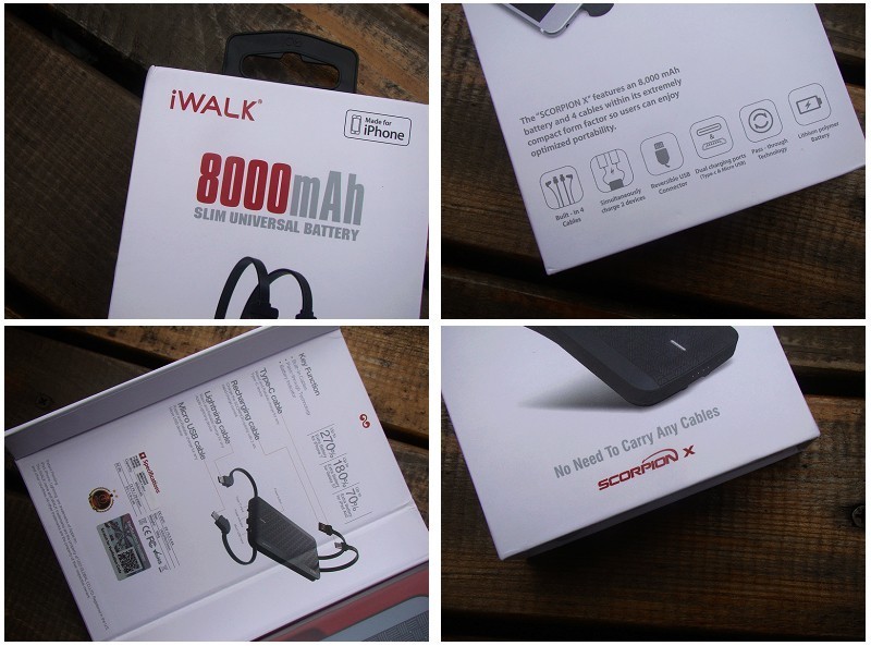 内置四线 方便随行 iWALK魔蝎8000X移动电源 体验