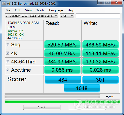 新买的Q300测试，看看正常吗？