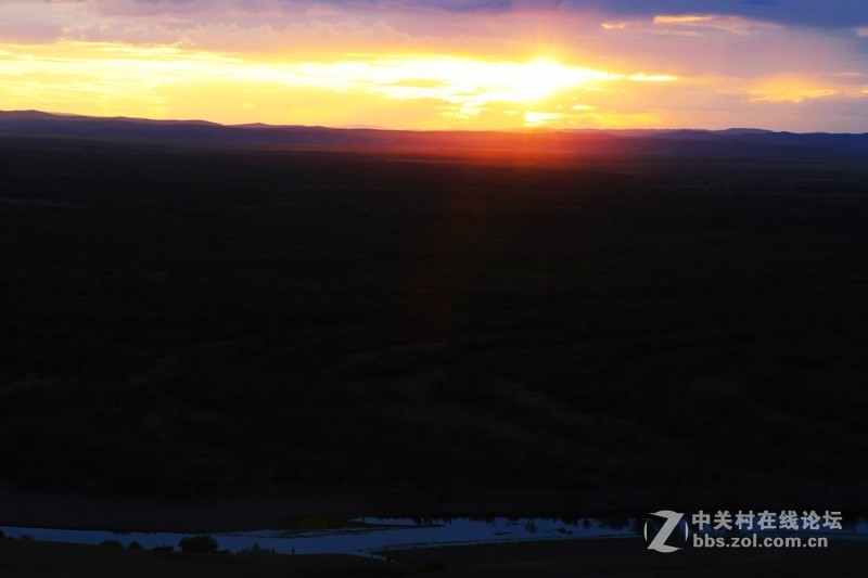 黑山头看日落