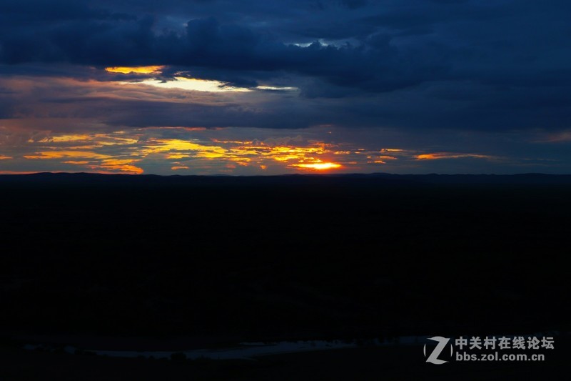 黑山头看日落