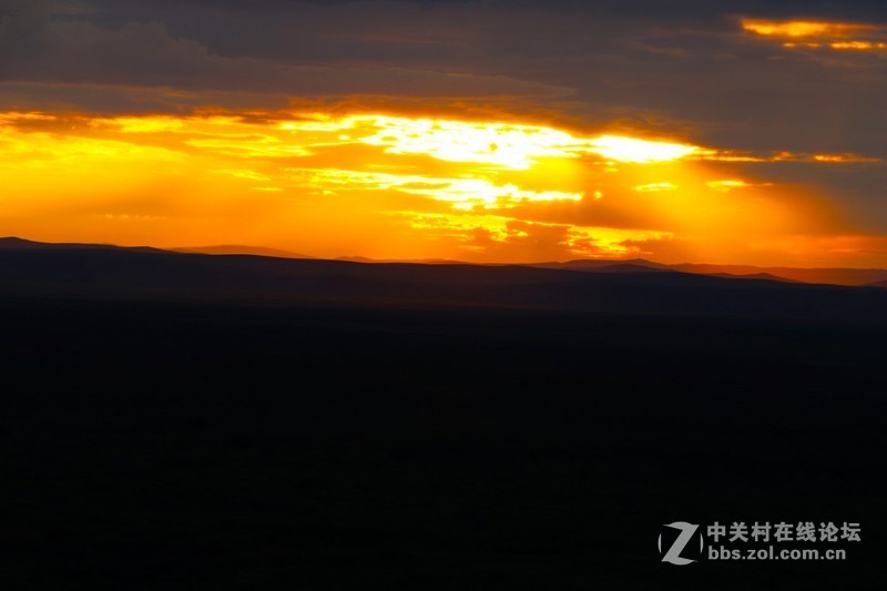 黑山头看日落