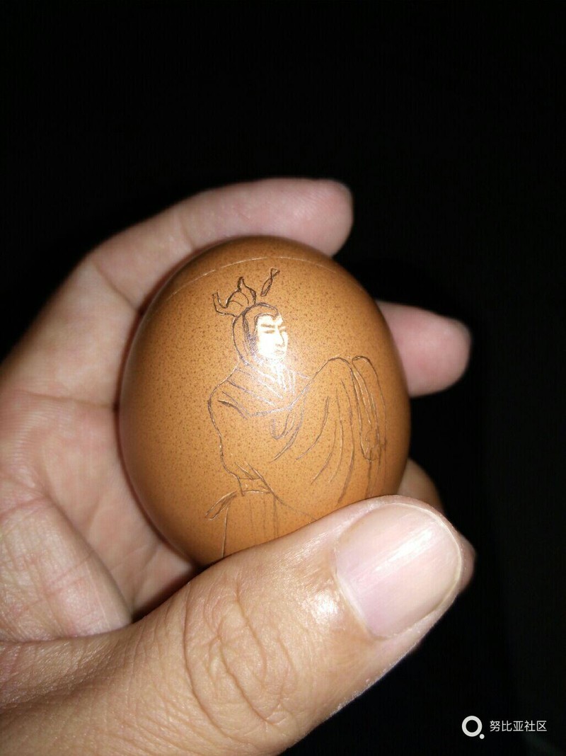 蛋雕水浒人物系列之小旋风柴进（未完待续）