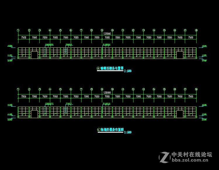 水库办公楼机械建筑CAD结构图