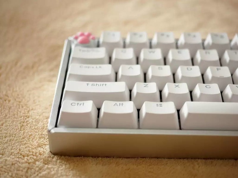 萌属性翻倍，IQUNIX F60 机械键盘配ZOMO仿生猫爪金属键帽