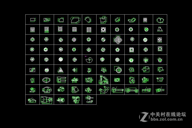 CAD设计图纸施工图全集素材库