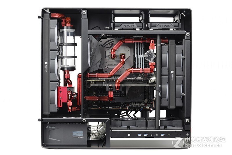 华硕ROG M9E、索泰1080Ti寒冰至尊，分体式水冷金属管方案SHOW！