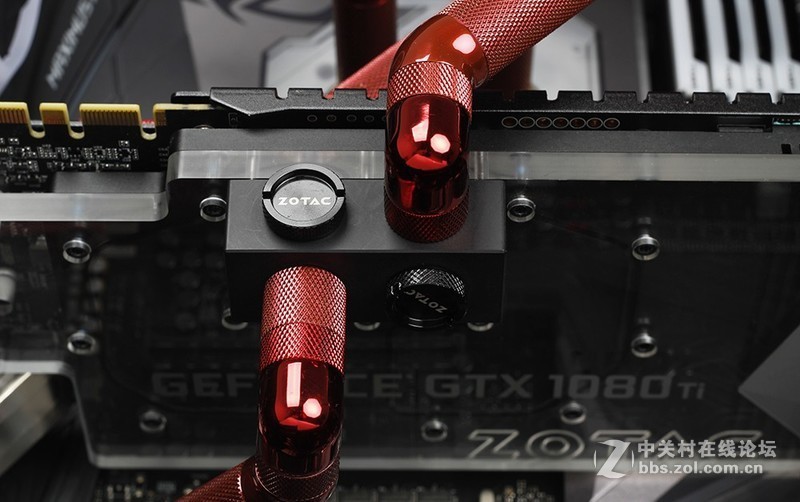 华硕ROG M9E、索泰1080Ti寒冰至尊，分体式水冷金属管方案SHOW！