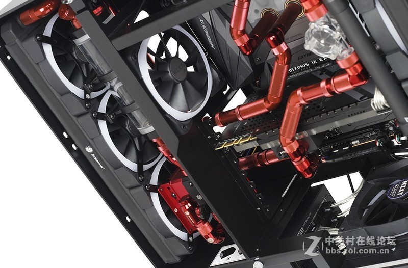 华硕ROG M9E、索泰1080Ti寒冰至尊，分体式水冷金属管方案SHOW！