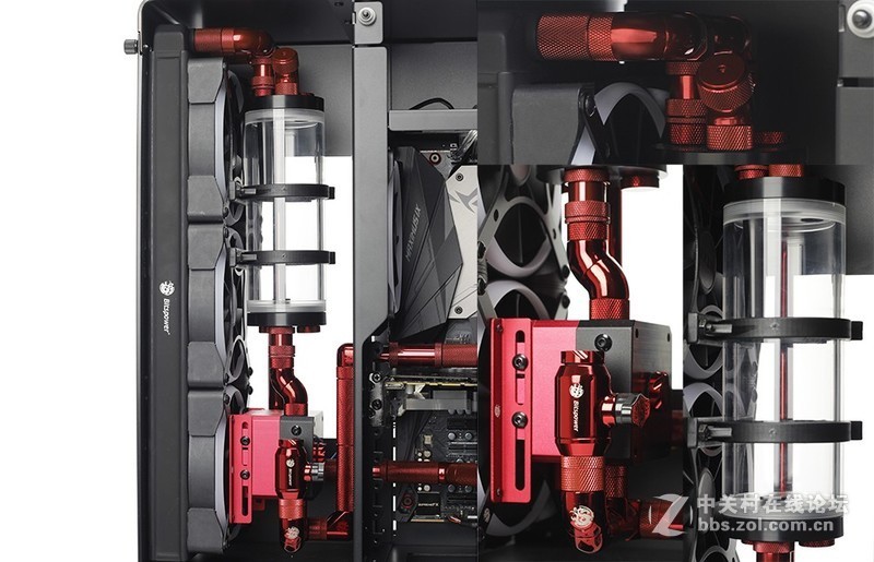 华硕ROG M9E、索泰1080Ti寒冰至尊，分体式水冷金属管方案SHOW！