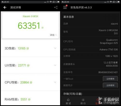 小米5X跑分结果大跌眼镜：不如红米Note4