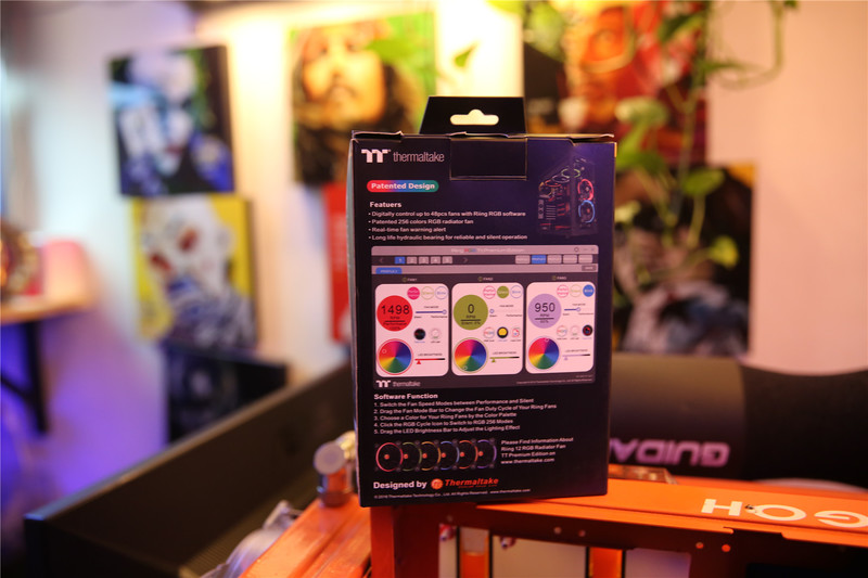 炫酷 RGB灯效，TT Riing RGB三风扇套装开箱展示