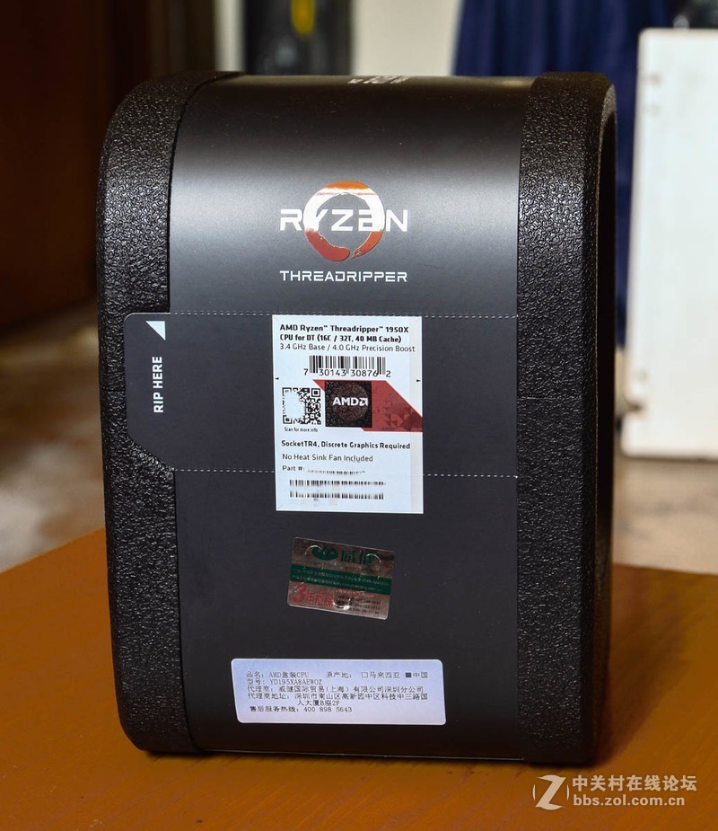 AMD 1950X怪兽版的多核CPU开箱