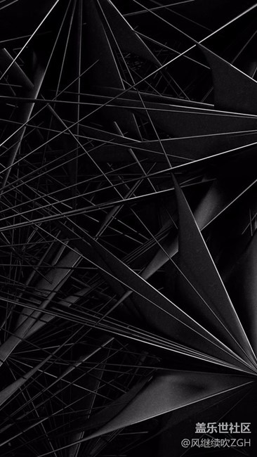 高大尚模块化格调黑壁纸锁屏