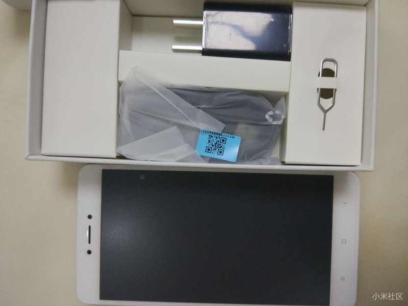 红米note4x开箱晒机图