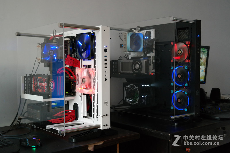 一大一小 一黑一白！Tt Core P3开放式机箱评测