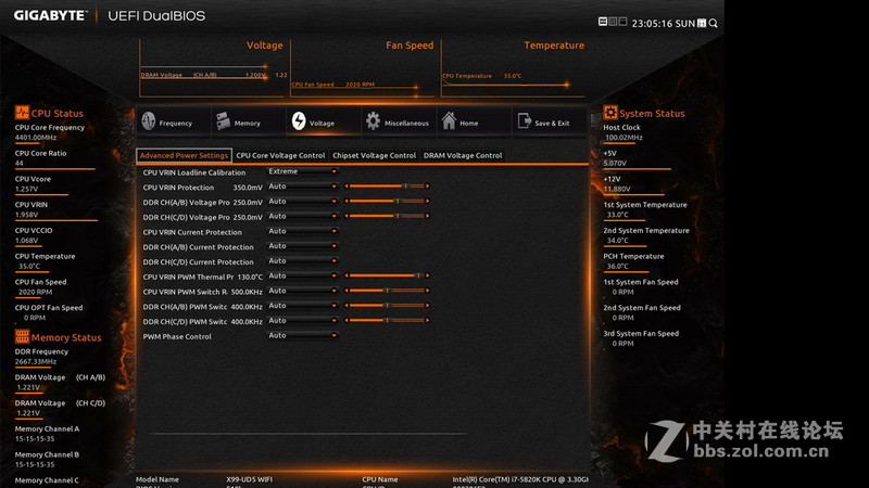 [原创]Intel Core i7-5820K与GIGABYTE X99-UD5 WIFI超频解析