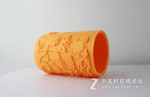 3D打印浮雕笔筒 龙凤立体美翻了！
